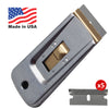 Single Edge Razor Blade Holder, Glass, Cooktop Blade, Scraping Knife, Made in USA - Canopus USA